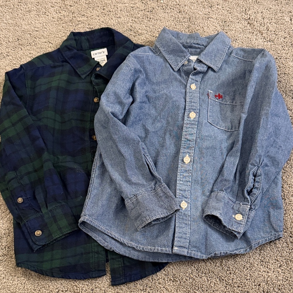 Carter's Boys' Button-Up Shirt - Long Sleeve